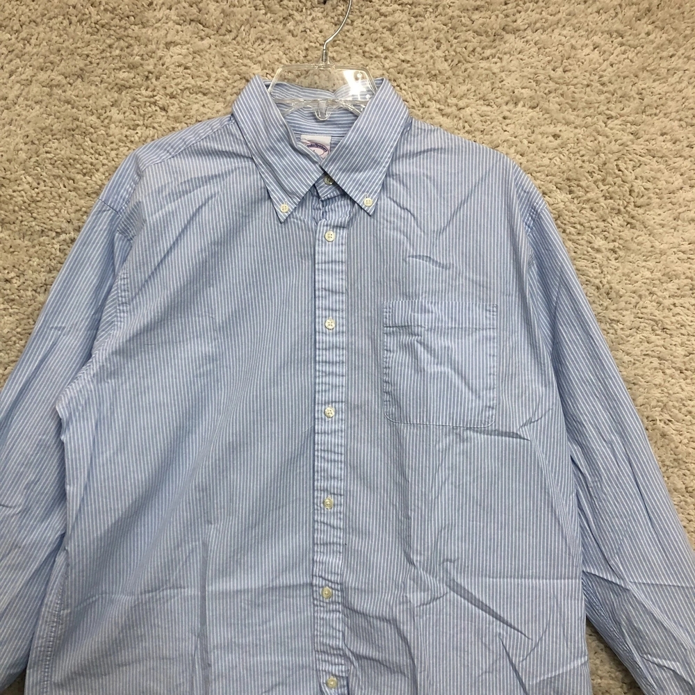 Men's Light Blue Stripe Button-Down Shirt
